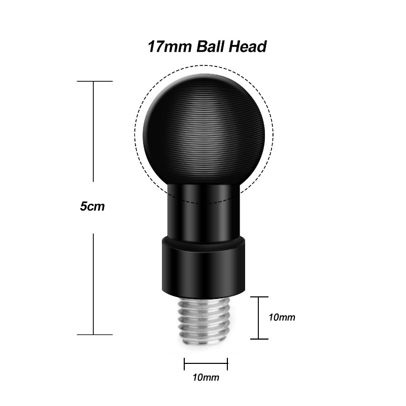 Aluminum 17mm Ball Head Adapte - đánh giá và giá Drone Camera Action